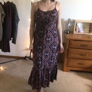 Patterned maxi dress